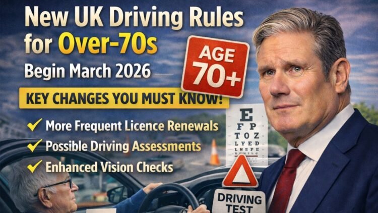 New UK Driving Rules for Over-70s Begin March 2026 – Key Changes You Must Know