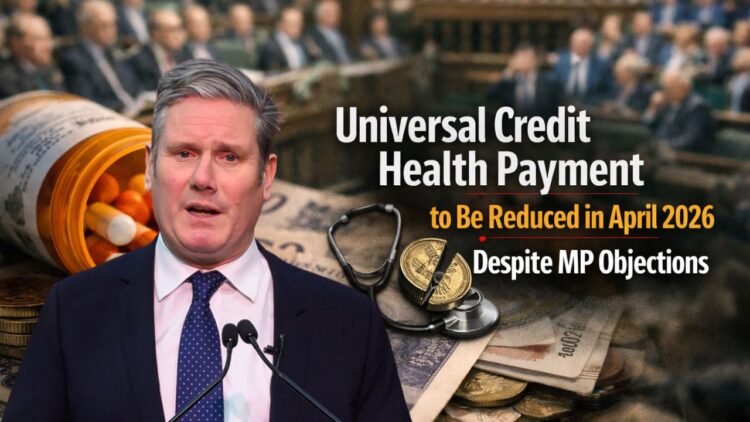 Universal Credit Health Payment to Be Reduced in April 2026 Despite MP Objections
